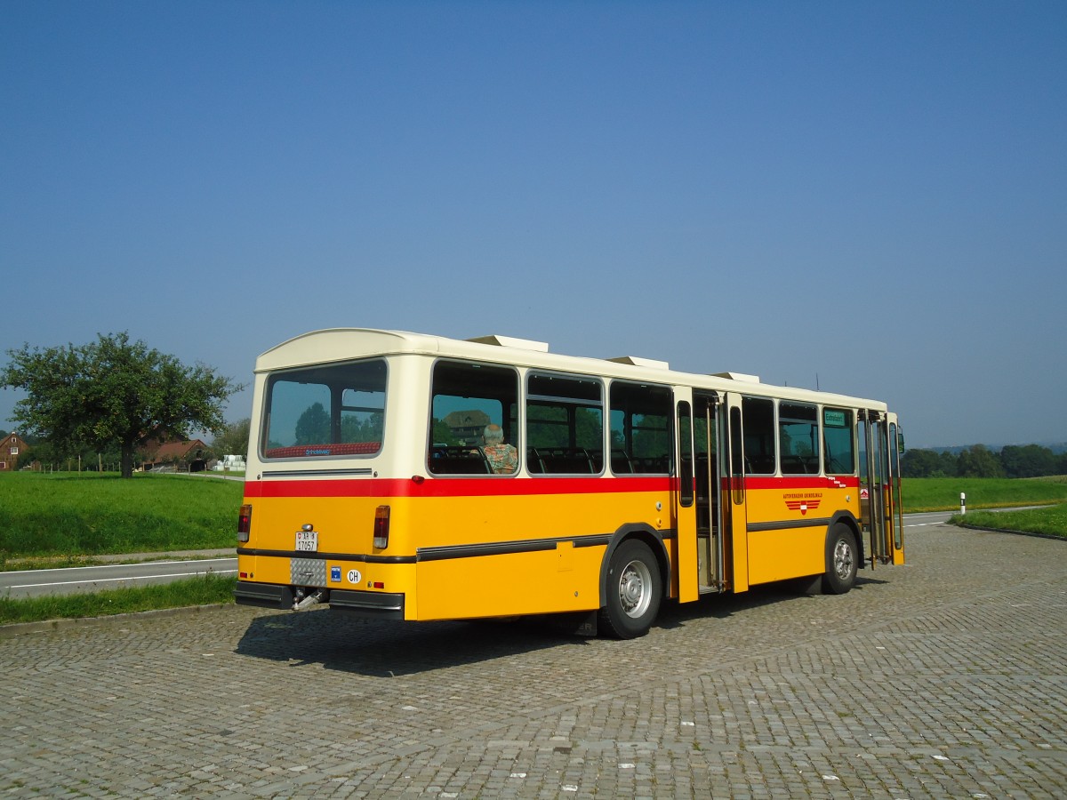 (128'792) - Osthues, Teufen - Nr. 15/AR 17'057 - Saurer/Leyland-Hess (ex AVG Grindelwald Nr. 15; ex RhV Altst�tten Nr. 42) am 21. August 2010 bei Roggwil