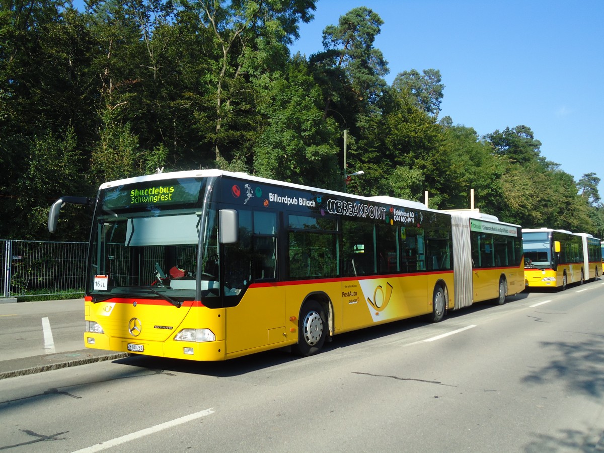 (128'886) - PostAuto Z�rich - Nr. 194/ZH 780'781 - Mercedes (ex Nr. 27) am 21. August 2010 in Frauenfeld, Sportplatz