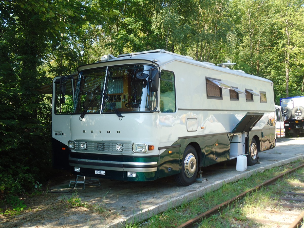 (128'930) - Pl�ss, Steffisburg - SO 25'244 - Setra am 22. August 2010 in Thayngen, Wohnbustreffen