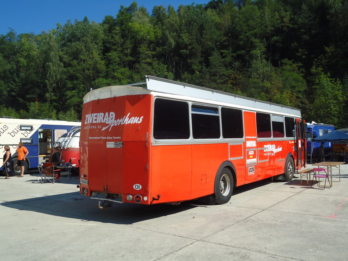 (128'982) - Joos, Russikon - ZH 418'442 - FBW/T�scher (ex Stutz, Oberlunkhofen Nr. 1; ex Stutz, Oberlunkhofen Nr. 3) am 22. August 2010 in Thayngen, Wohnbustreffen 