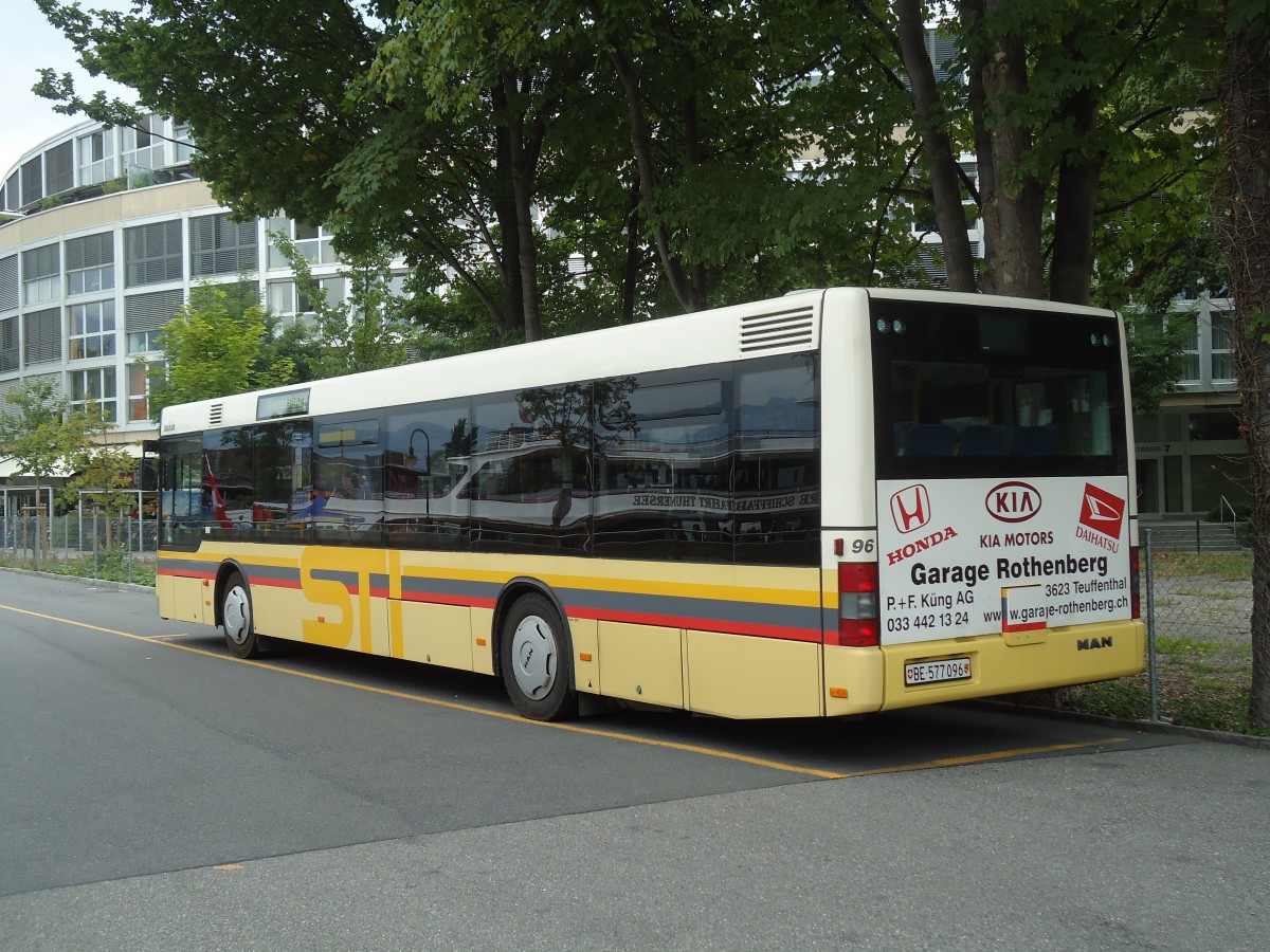 (129'108) - STI Thun - Nr. 96/BE 577'096 - MAN am 23. August 2010 bei der Schiffl�ndte Thun