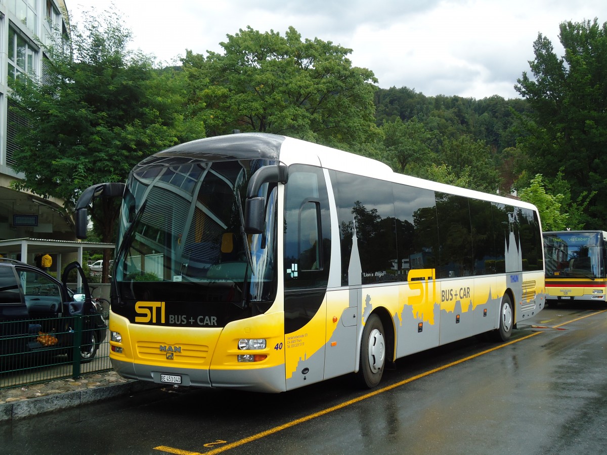 (129'141) - STI Thun - Nr. 40/BE 453'040 - MAN am 27. August 2010 bei der Schiffl�ndte Thun