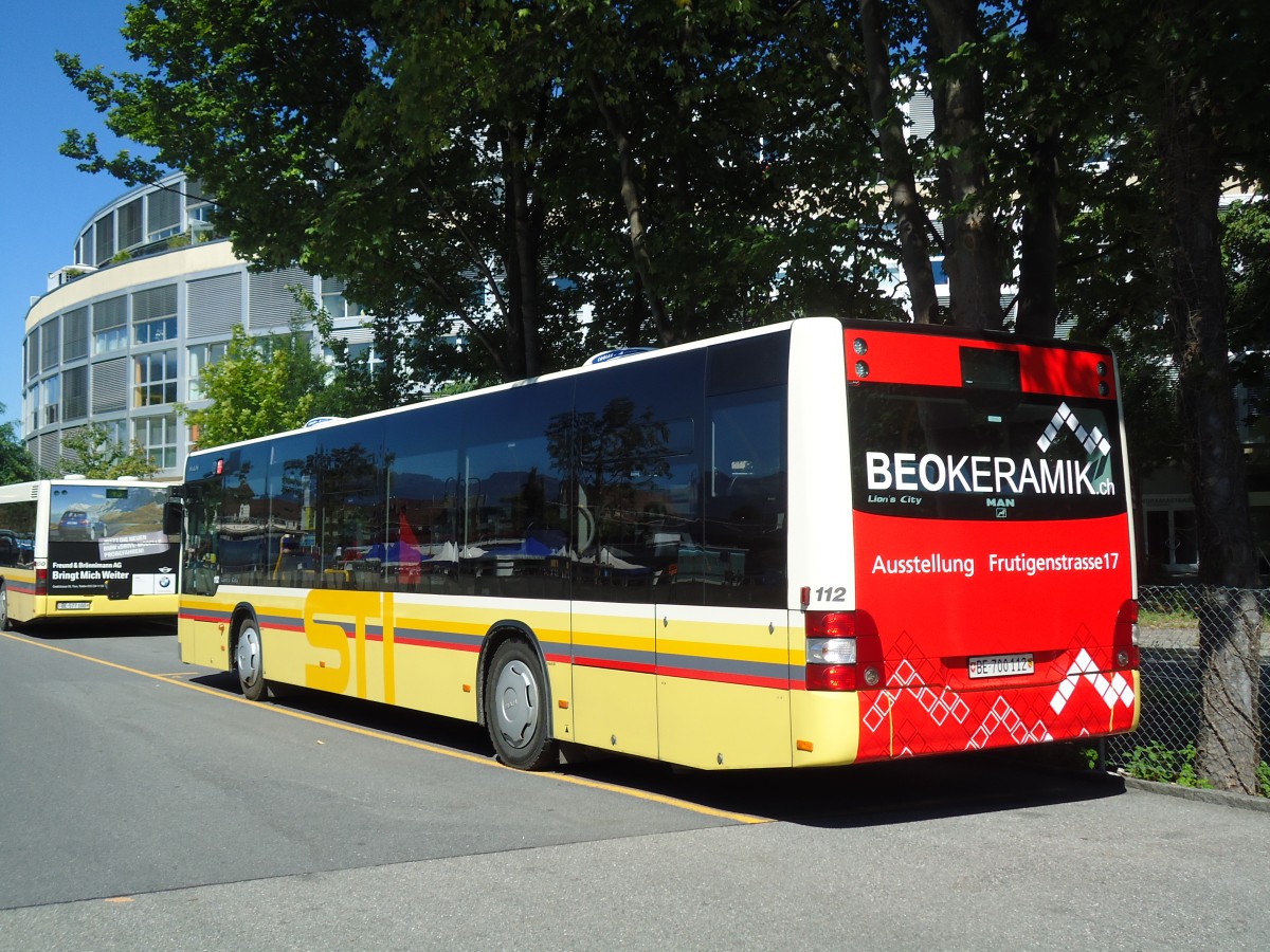(129'183) - STI Thun - Nr. 112/BE 700'112 - MAN am 1. September 2010 bei der Schiffl�ndte Thun