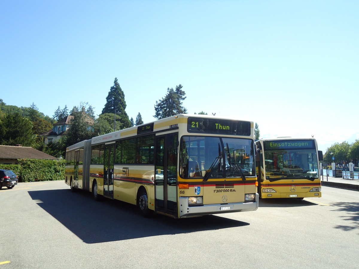 (129'201) - STI Thun - Nr. 66/BE 371'366 - Mercedes am 1. September 2010 bei der Schiffl�ndte Thun