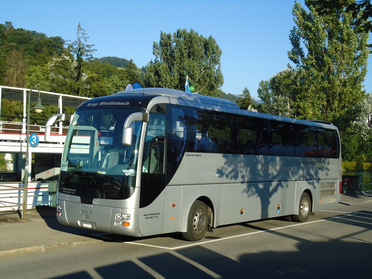 (129'202) - Kopp, Wiedlisbach - BE 563'711 - MAN am 1. September 2010 bei der Schiffl�ndte Thun