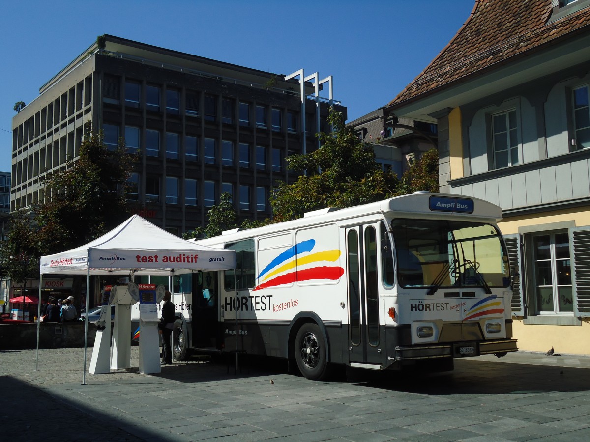 (129'215) - AmpliBus, Baar - SO 162'826 - Saurer/Hess (ex H�rpunkt, St. Gallen; ex RTB Altst�tten Nr. 22) am 3. September 2010 in Thun, Waisenhausplatz