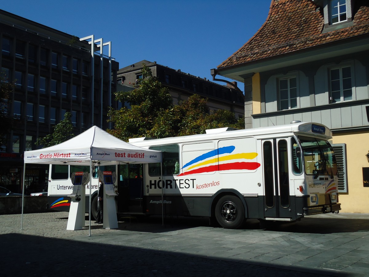 (129'216) - AmpliBus, Baar - SO 162'826 - Saurer/Hess (ex H�rpunkt, St. Gallen; ex RTB Altst�tten Nr. 22) am 3. September 2010 in Thun, Waisenhausplatz