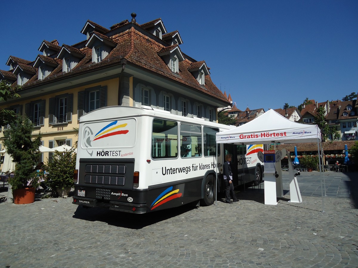 (129'217) - AmpliBus, Baar - SO 162'826 - Saurer/Hess (ex H�rpunkt, St. Gallen; ex RTB Altst�tten Nr. 22) am 3. September 2010 in Thun, Waisenhausplatz