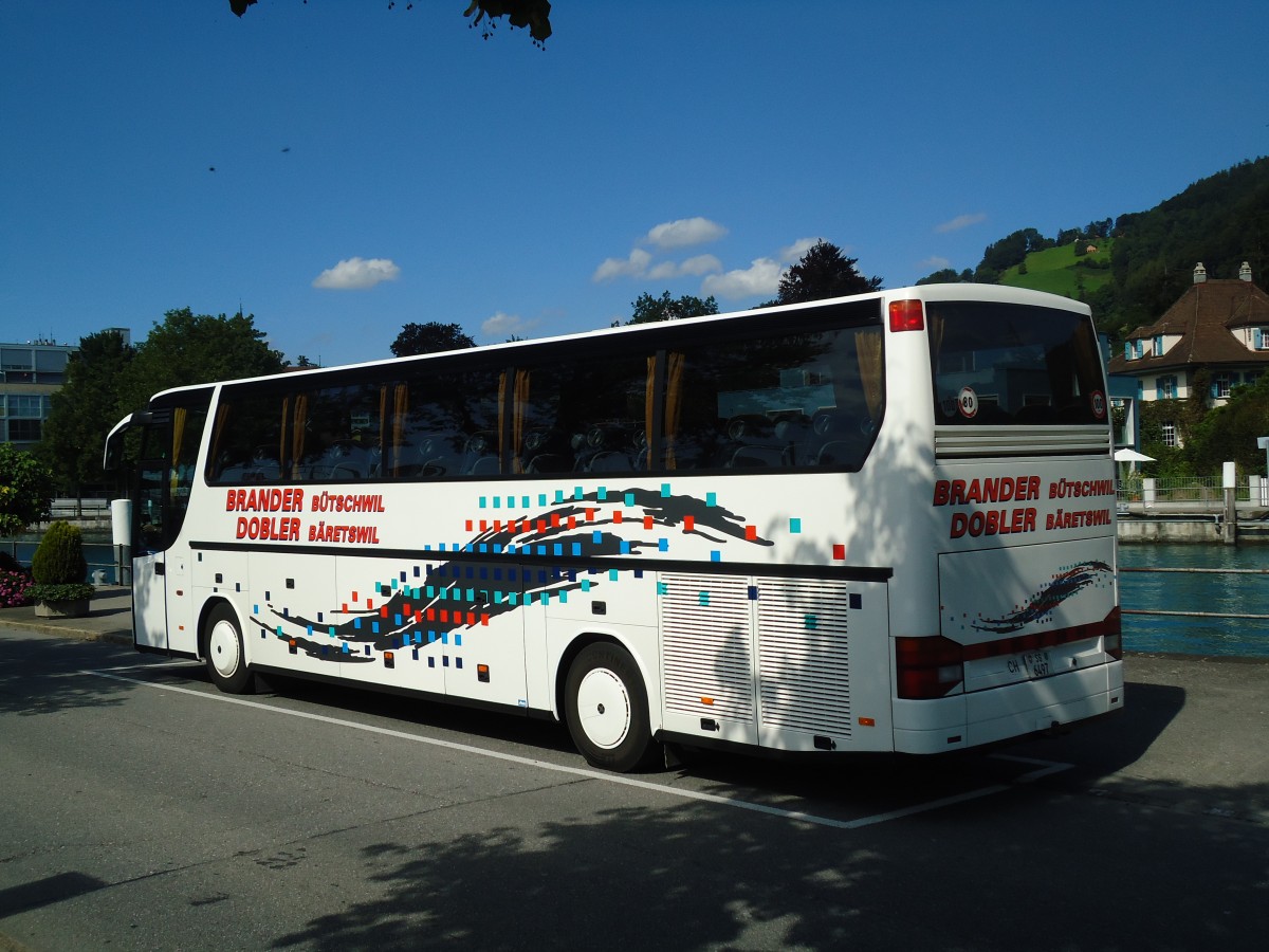 (129'292) - Brander, B�tschwil - SG 6497 - Setra am 4. September 2010 bei der Schiffl�ndte Thun