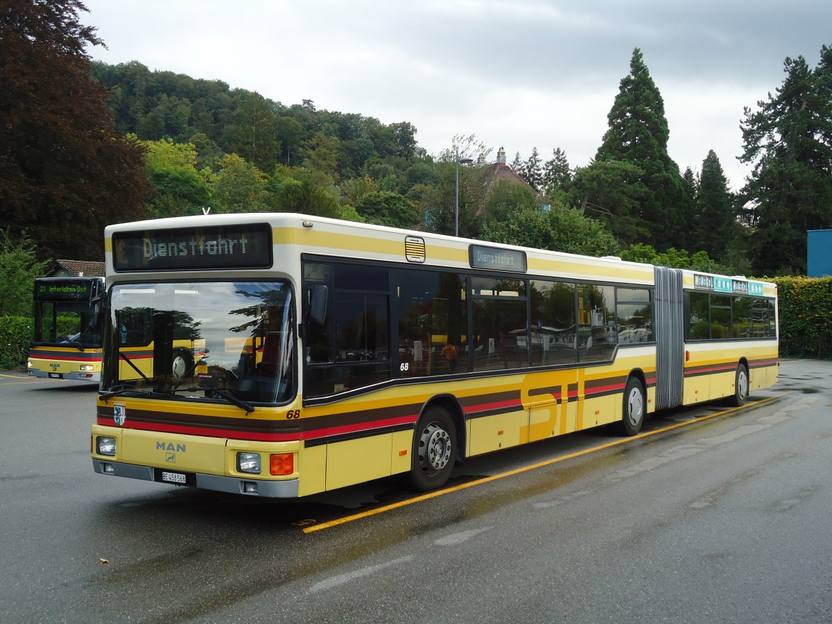 (129'591) - STI Thun - Nr. 68/BE 458'568 - MAN am 8. September 2010 bei der Schiffl�ndte Thun