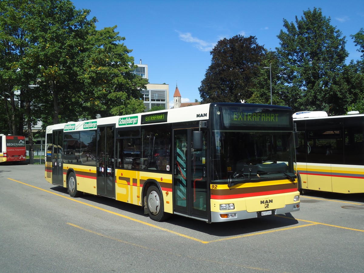 (129'599) - STI Thun - Nr. 92/BE 572'092 - MAN am 9. September 2010 bei der Schiffl�ndte Thun
