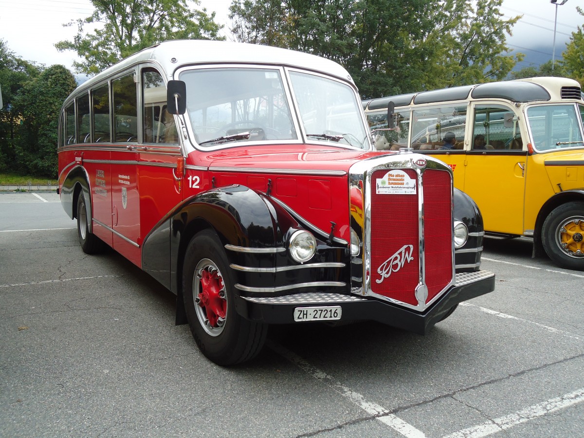 (129'797) - Meier, Gr�t - Nr. 12/ZH 27'216 - FBW/R&J (ex Wespe, Altst�tten; ex AFA Adelboden Nr. 12) am 18. September 2010 in Chur, Obere Au
