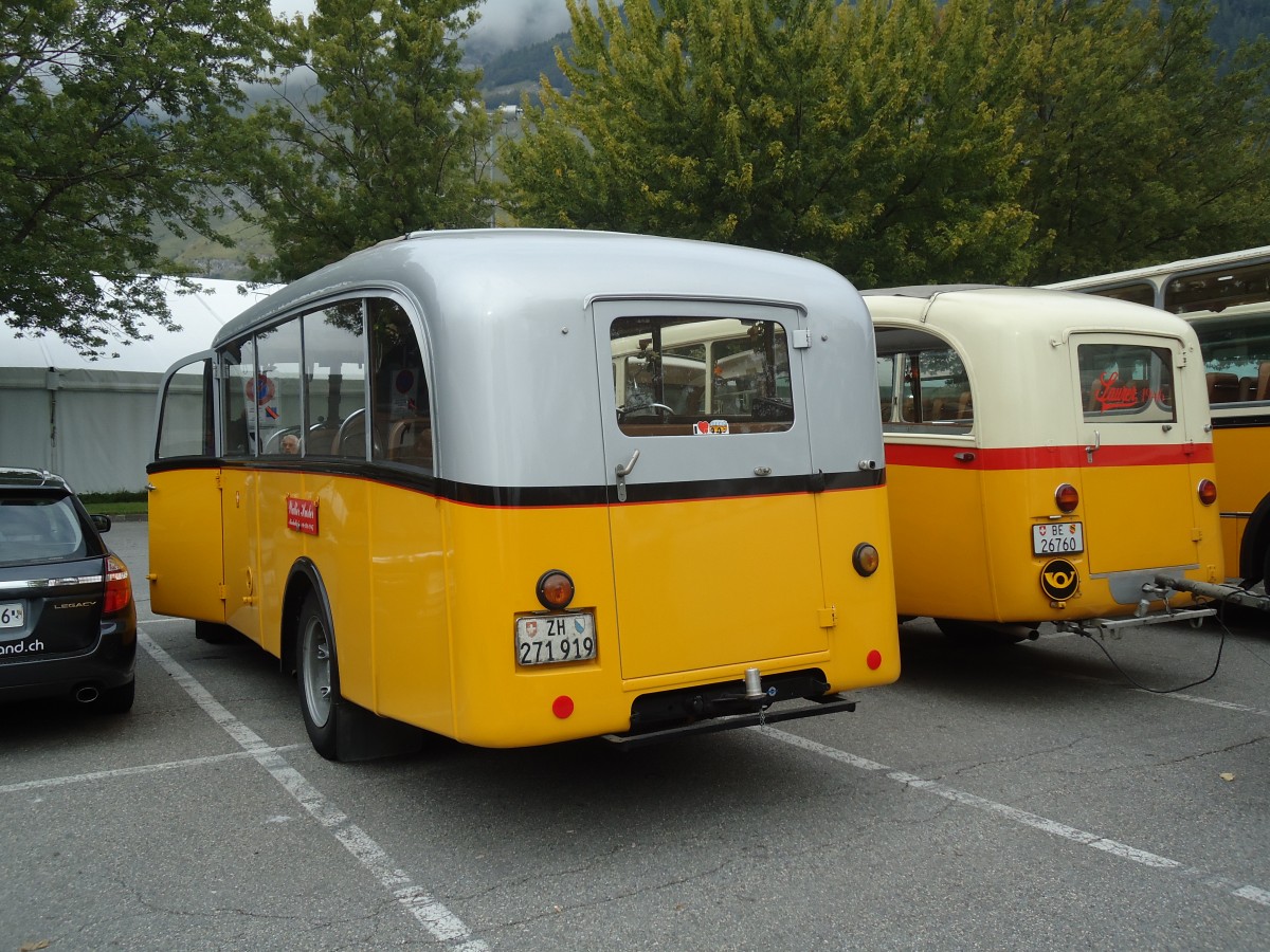 (129'837) - Hurter, M�nchaltdorf - ZH 271'919 - Berna/FHS (ex Volkart, Russikon; ex ASD Aigle; ex P 21'003) am 18. September 2010 in Chur, Obere Au