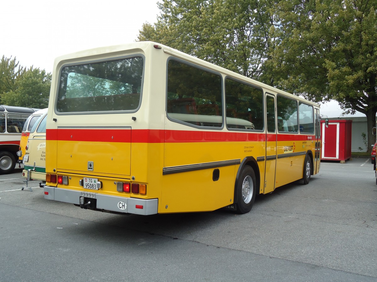 (129'854) - Oldtimer Club Saurer, Arbon - TG 95'083 - Saurer/T�scher (ex Schwizer, Goldach Nr. 2) am 18. September 2010 in Chur, Obere Au