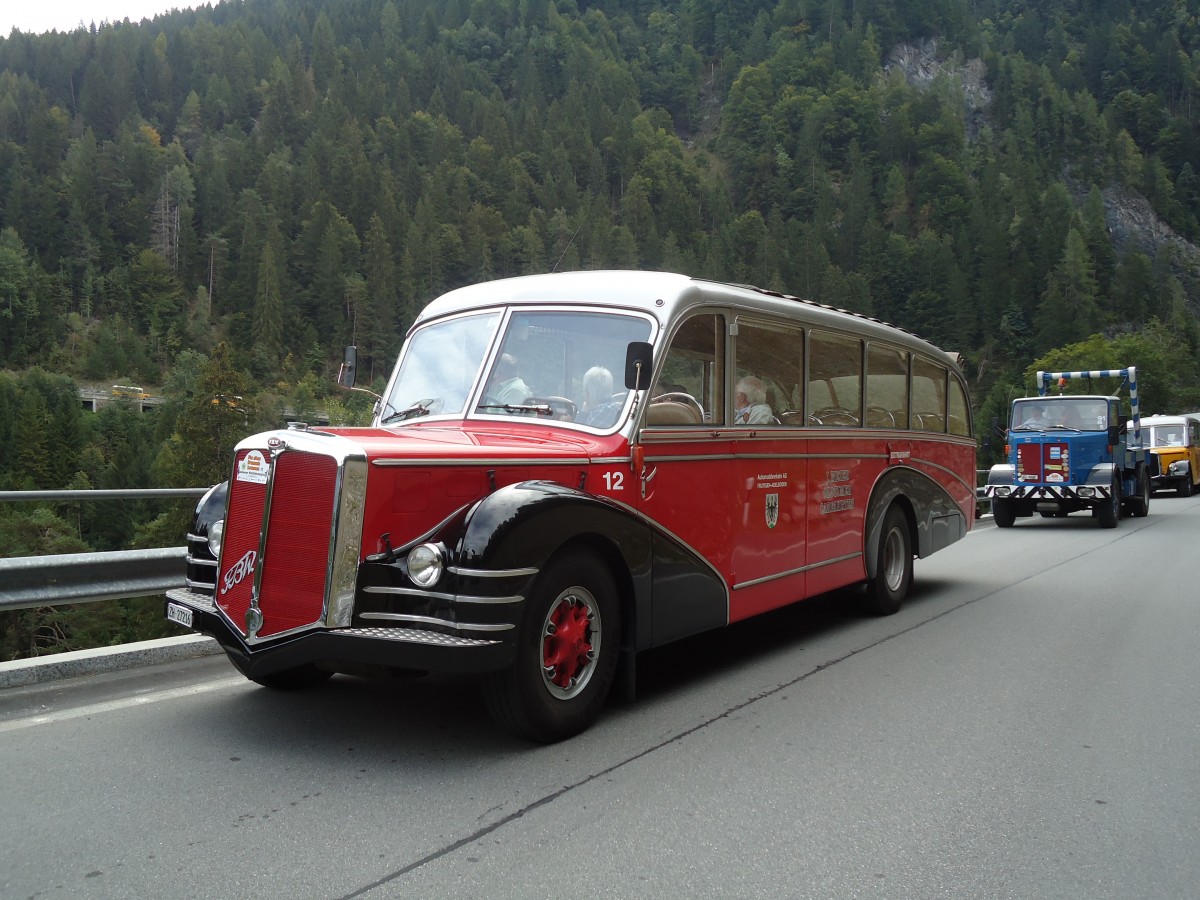 (129'875) - Meier, Gr�t - Nr. 12/ZH 27'216 - FBW/R&J (ex Wespe, Altst�tten; ex AFA Adelboden Nr. 12) am 18. September 2010 bei Valendas