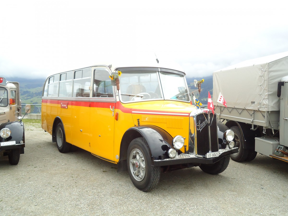 (129'933) - Suter, Savi�se - VS 6045 - Saurer/Lauber (ex Humbert-Droz, Ligni�res; ex P 21'016; ex Pache+Helfer, Colombier) am 18. September 2010 in Breil, Milit�ranlage