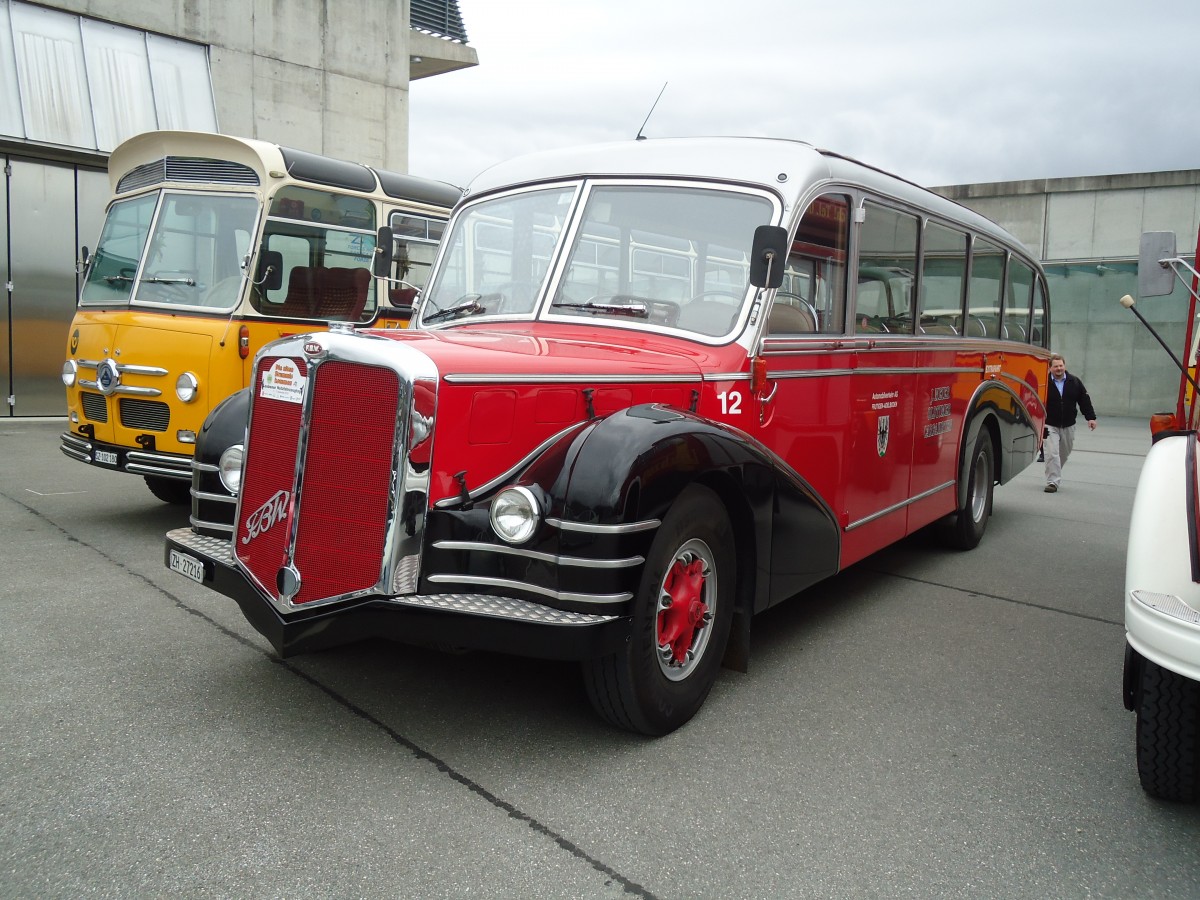 (129'989) - Meier, Gr�t - Nr. 12/ZH 27'216 - FBW/R&J (ex Wespe, Altst�tten; ex AFA Adelboden Nr. 12) am 18. September 2010 in Breil, Milit�ranlage
