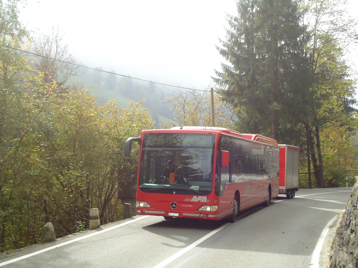 (130'334) - AFA Adelboden - Nr. 27/BE 26'773 - Mercedes am 11. Oktober 2010 in Achseten, B�nigen