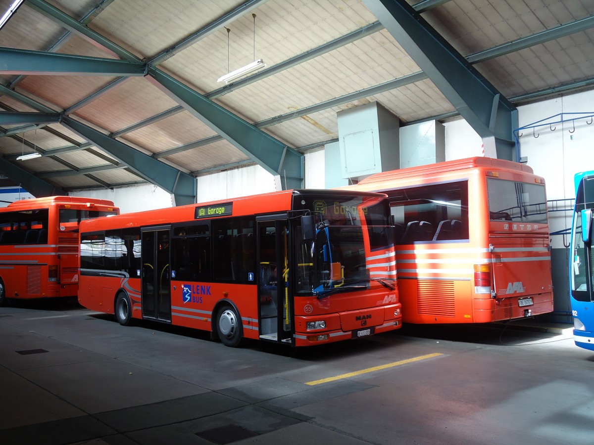 (130'361) - AFA Adelboden - Nr. 55/BE 611'055 - MAN/G�ppel am 11. Oktober 2010 im Autobahnhof Adelboden