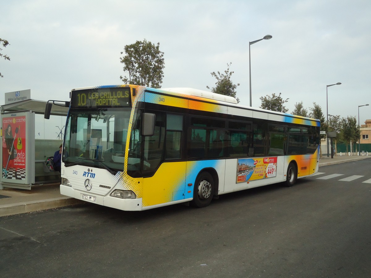 (130'498) - RTM Marseille - Nr. 340/6723 XM 13 - Mercedes am 15. Oktober 2010 in Marseille, La Fourrag�re