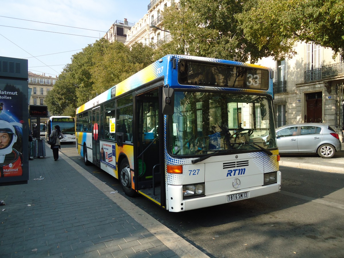 (130'538) - RTM Marseille - Nr. 727/1816 SM 13 - Mercedes am 15. Oktober 2010 in Marseille, Reformes Canebi�re