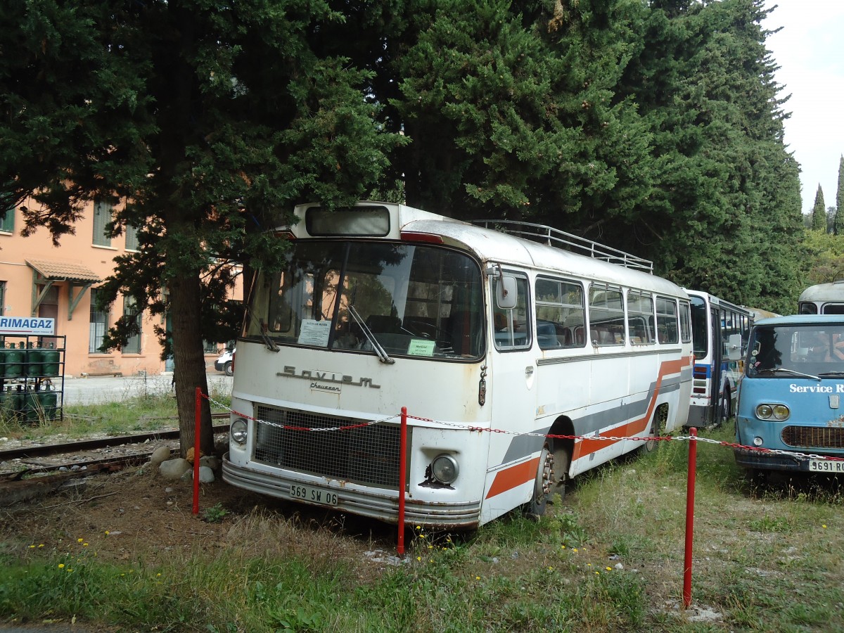 (130'707) - Mus�e Bus, Breil-sur-Roya - 569 SW 06 - Saviem am 16. Oktober 2010 in Breil-sur-Roya, Museum