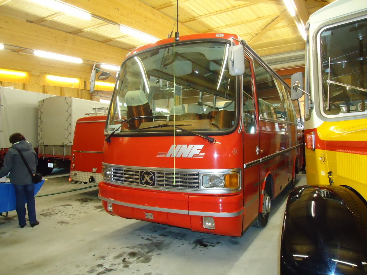 (130'794) - Biegger, Uster - Nr. 31 - Setra (ex AFA Adelboden Nr. 31; ex AFA Adelboden Nr. 10; ex Fr�hlich, Z�rich) am 24. Oktober 2010 in Ziegelbr�cke, Museum