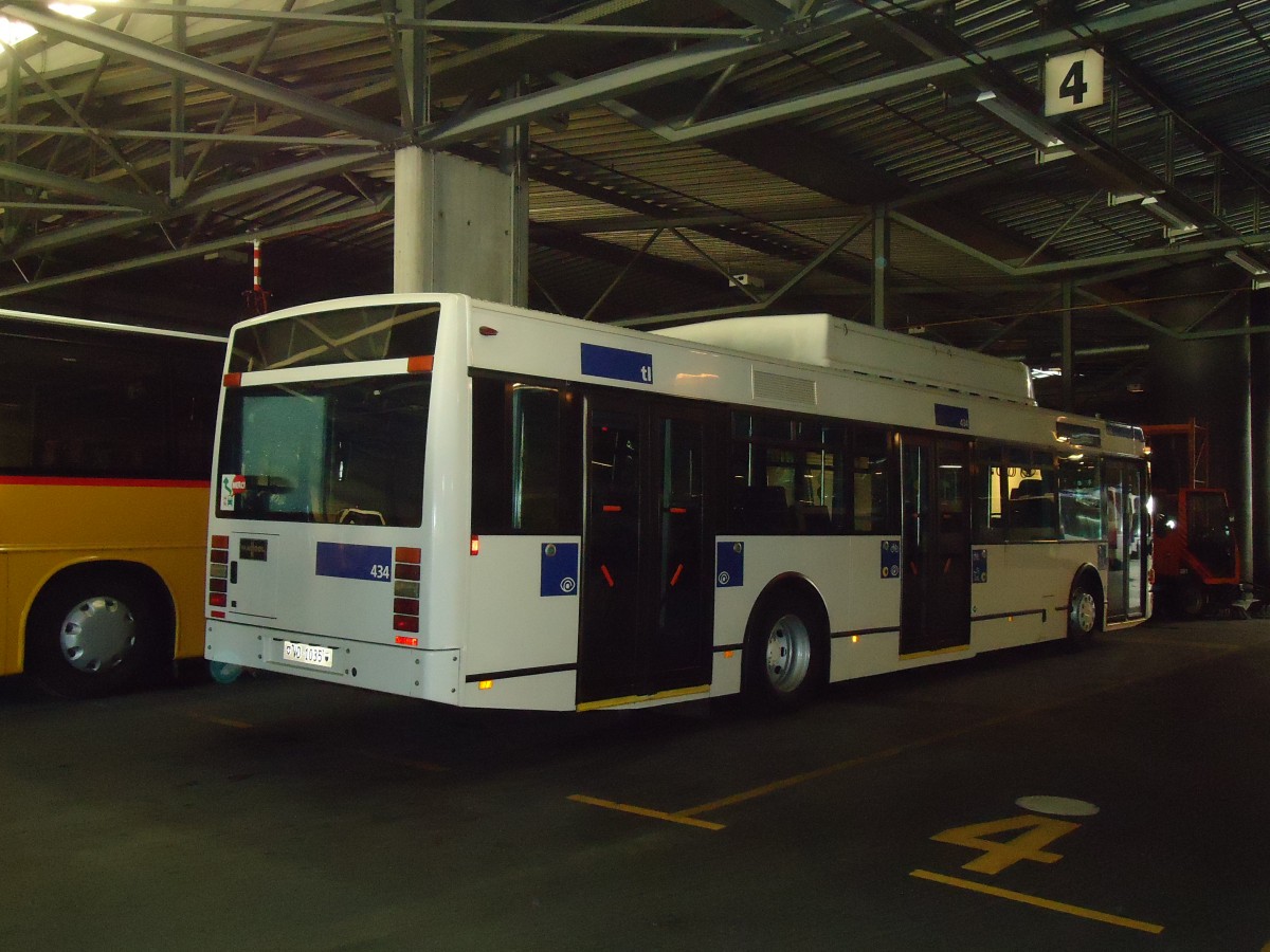 (130'892) - TL Lausanne - Nr. 434/VD 1035 - Van Hool am 13. November 2010 in Lausanne, D�p�t Pr�laz