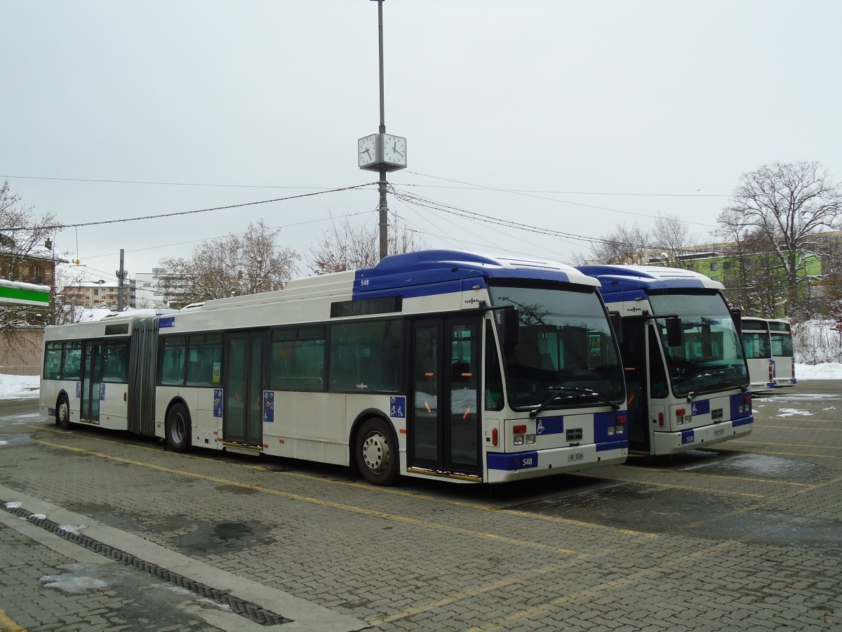 (131'211) - TL Lausanne - Nr. 548/VD 1528 - Van Hool am 5. Dezember 2010 in Lausanne, D�p�t Borde