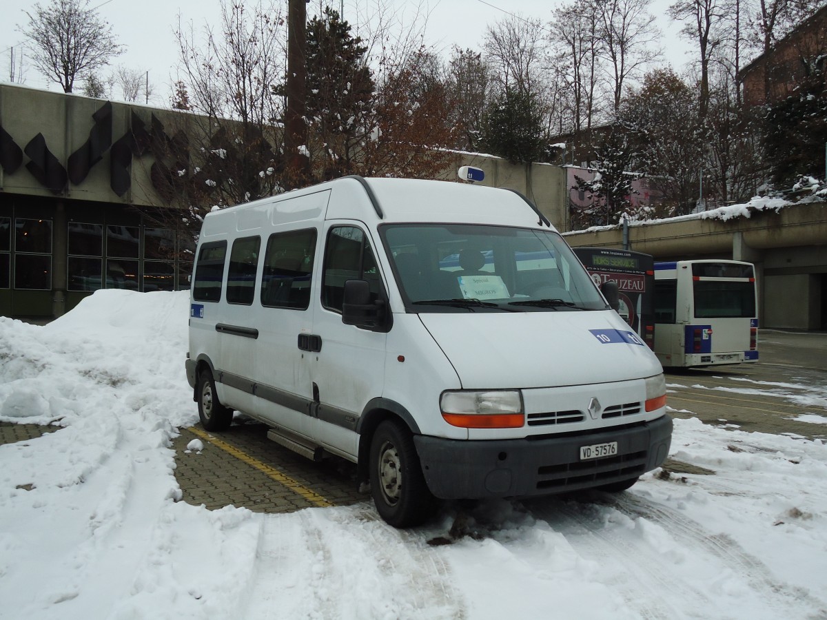 (131'218) - TL Lausanne - Nr. 10/VD 57'576 - Renault am 5. Dezember 2010 in Lausanne, D�p�t Borde