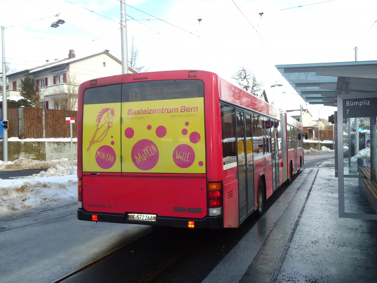 (131'312) - Bernmobil, Bern - Nr. 268/BE 572'268 - Volvo/Hess am 7. Dezember 2010 in Bern, B�mpliz