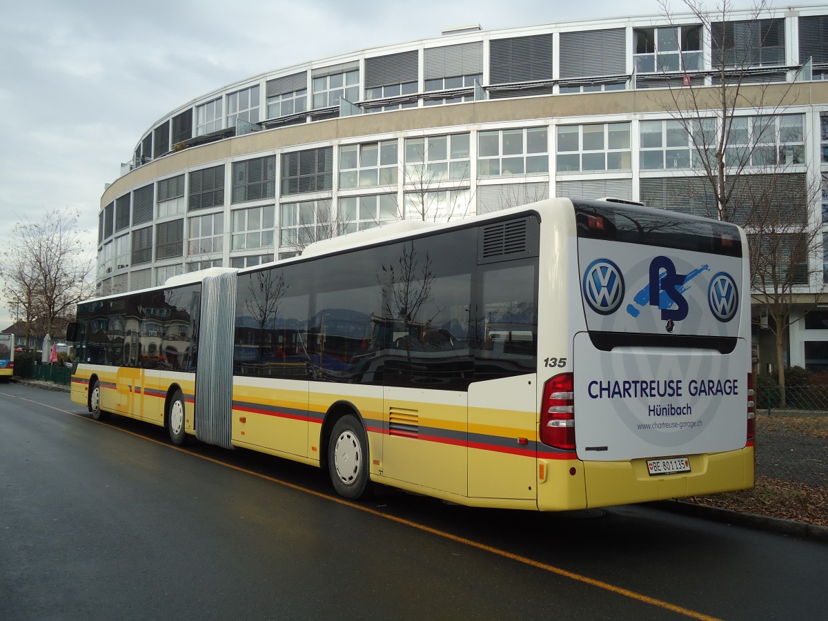 (131'665) - STI Thun - Nr. 135/BE 801'135 - Mercedes am 22. Dezember 2010 bei der Schiffl�ndte Thun
