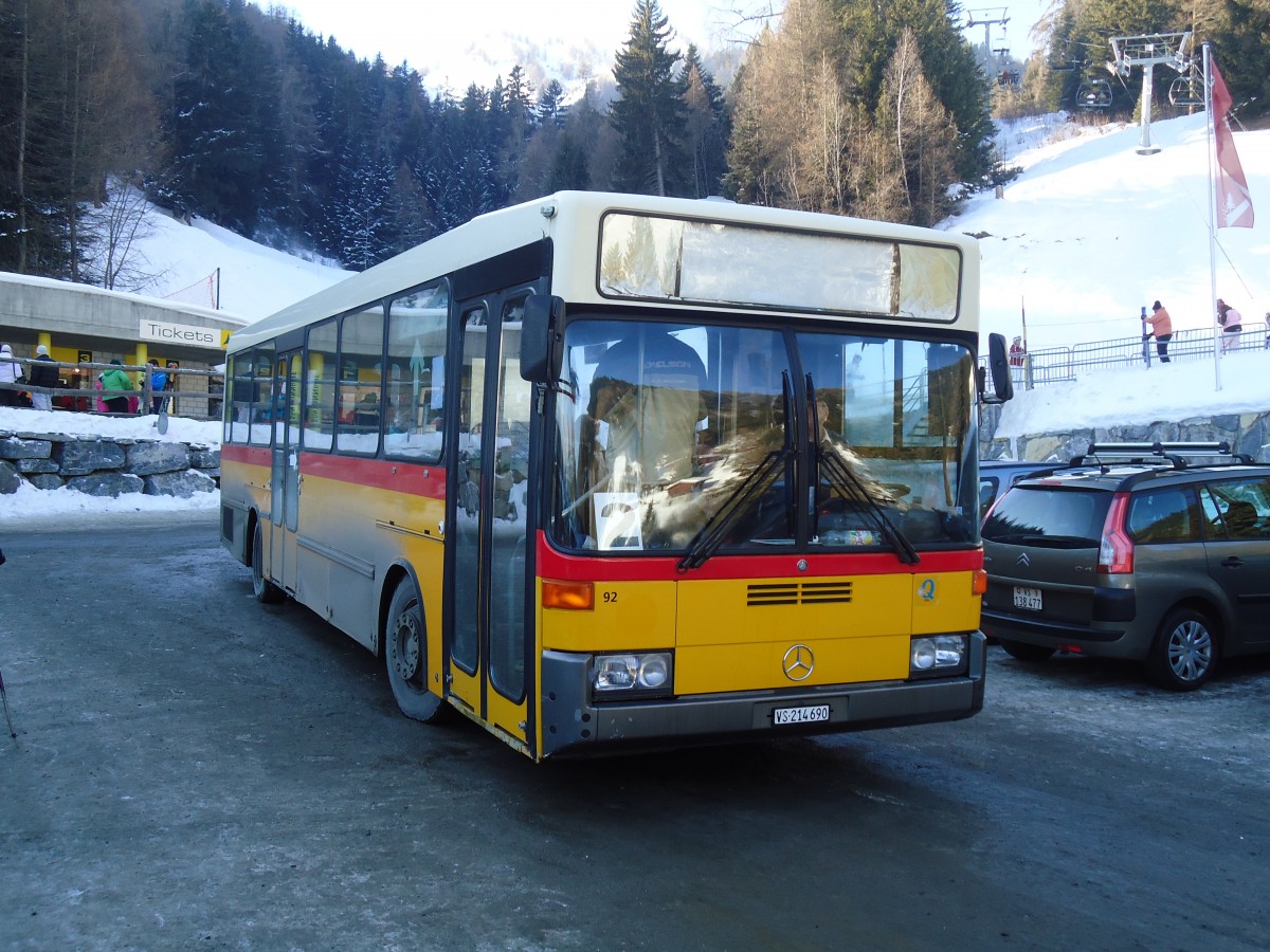 (131'955) - Buchard, Leytron - Nr. 92/VS 214'690 - Mercedes/Hess (ex Voegtlin-Meyer, Brugg Nr. 75) am 2. Januar 2011 in Ovronnaz, T�l�si�ge