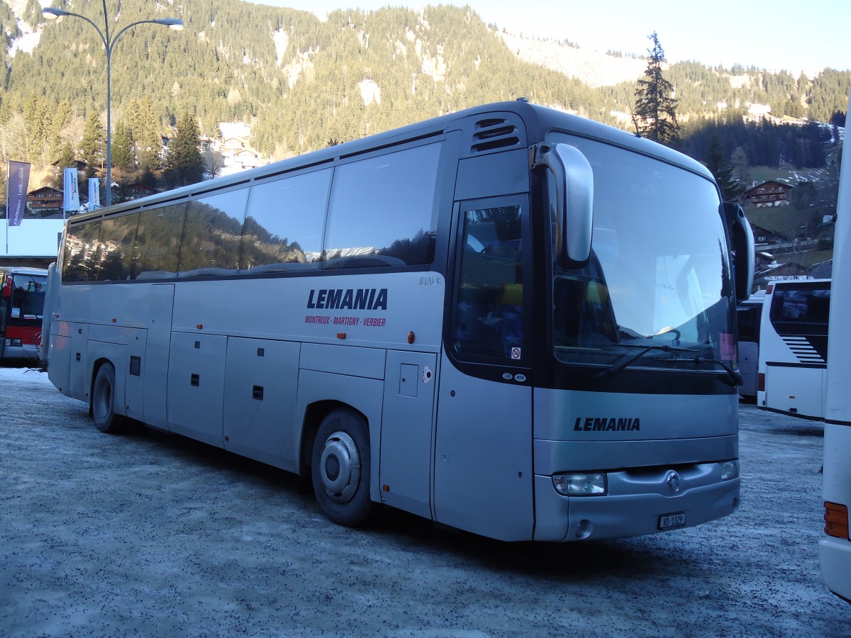 (132'018) - L�mania, Montreux - VD 1329 - Irisbus am 8. Januar 2011 in Adelboden, ASB