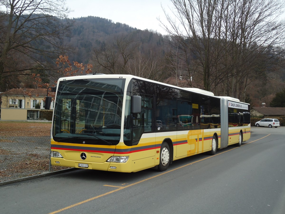(132'292) - STI Thun - Nr. 137/BE 801'137 - Mercedes am 11. Januar 2011 bei der Schiffl�ndte Thun