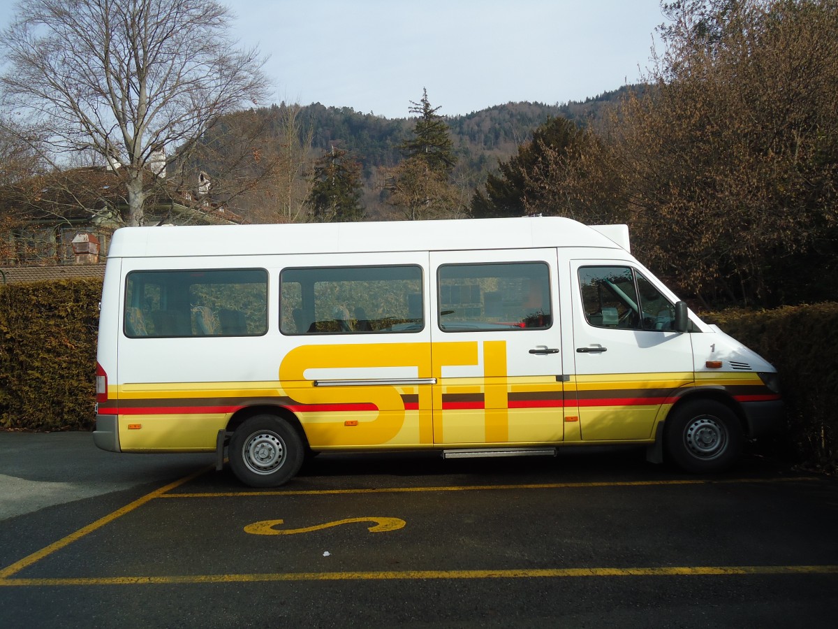 (132'371) - STI Thun - Nr. 1/BE 300'401 - Mercedes am 18. Januar 2011 bei der Schiffl�ndte Thun
