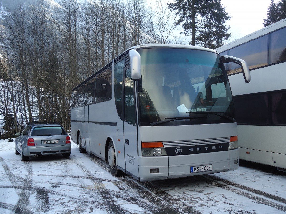 (132'381) - Aus Deutschland: B�rner, Baunatal - KS-X 808 - Setra am 22. Januar 2011 in Champ�ry, Petit Paradis