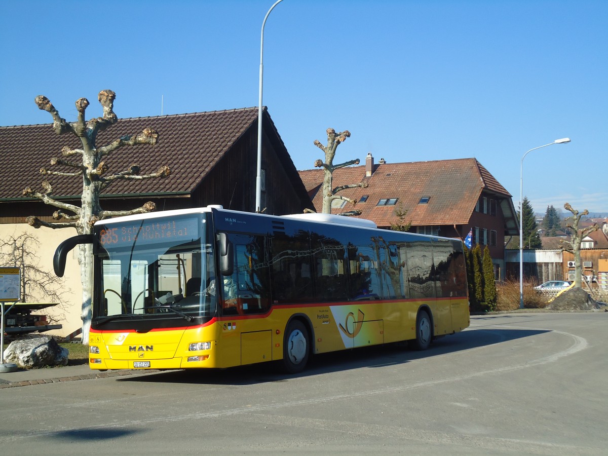 (132'442) - Steiner, Messen - SO 157'255 - MAN am 24. Januar 2011 beim Bahnhof Lohn-L�terkofen