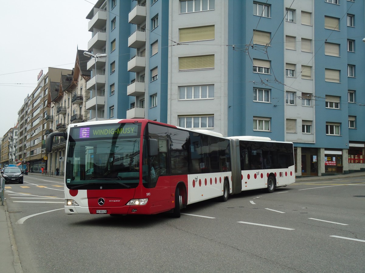(132'694) - TPF Fribourg - Nr. 597/FR 300'399 - Mercedes am 7. M�rz 2011 in Fribourg, Avenue Beauregard