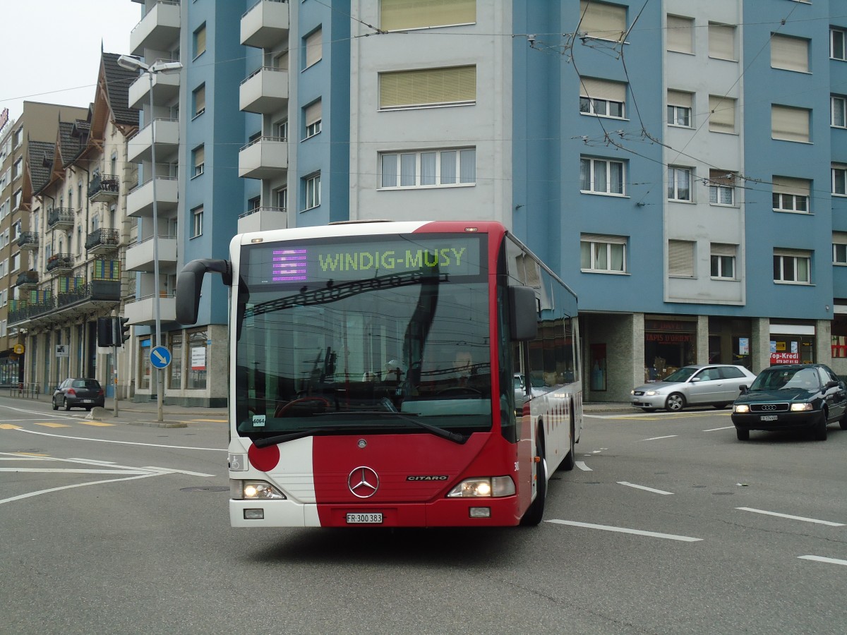 (132'702) - TPF Fribourg - Nr. 382/FR 300'383 - Mercedes am 7. M�rz 2011 in Fribourg, Avenue Beauregard