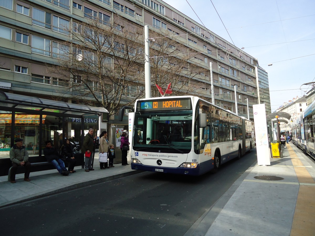 (132'898) - TPG Gen�ve - Nr. 159/GE 960'543 - Mercedes am 10. M�rz 2011 in Gen�ve, Coutance