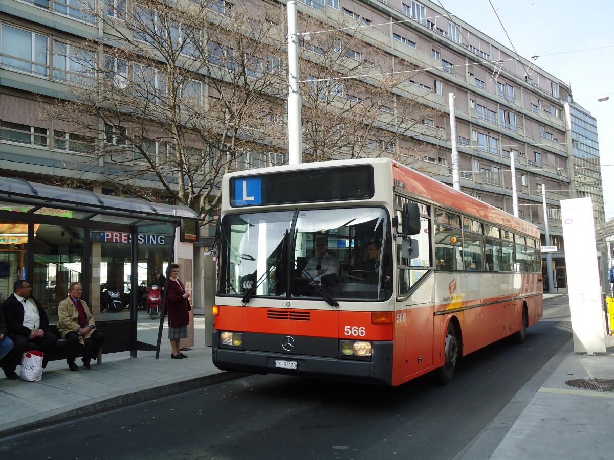 (132'915) - TPG Gen�ve - Nr. 566/GE 96'120 - Mercedes am 10. M�rz 2011 in Gen�ve, Coutance