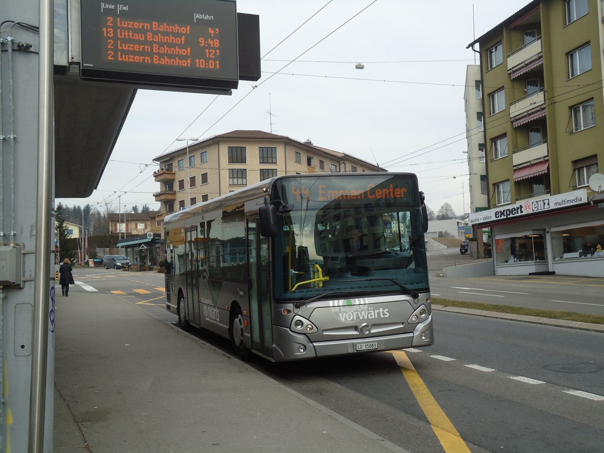 (132'971) - AAGR Rothenburg - Nr. 72/LU 15'083 - Irisbus am 11. M�rz 2011 in Emmenbr�cke, Sprengi