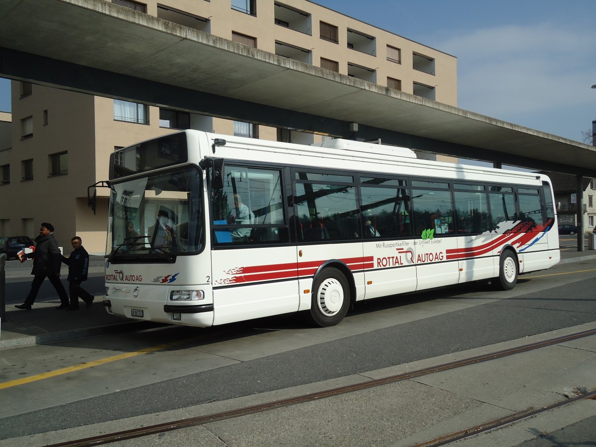 (133'049) - ARAG Ruswil - Nr. 2/LU 167'717 - Irisbus am 11. M�rz 2011 beim Bahnhof Sursee