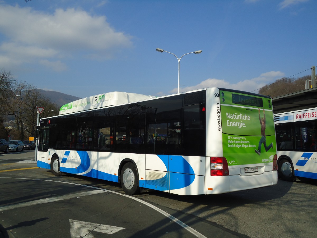 (133'063) - BOGG Wangen b.O. - Nr. 93/SO 120'648 - MAN am 11. M�rz 2011 beim Bahnhof Olten