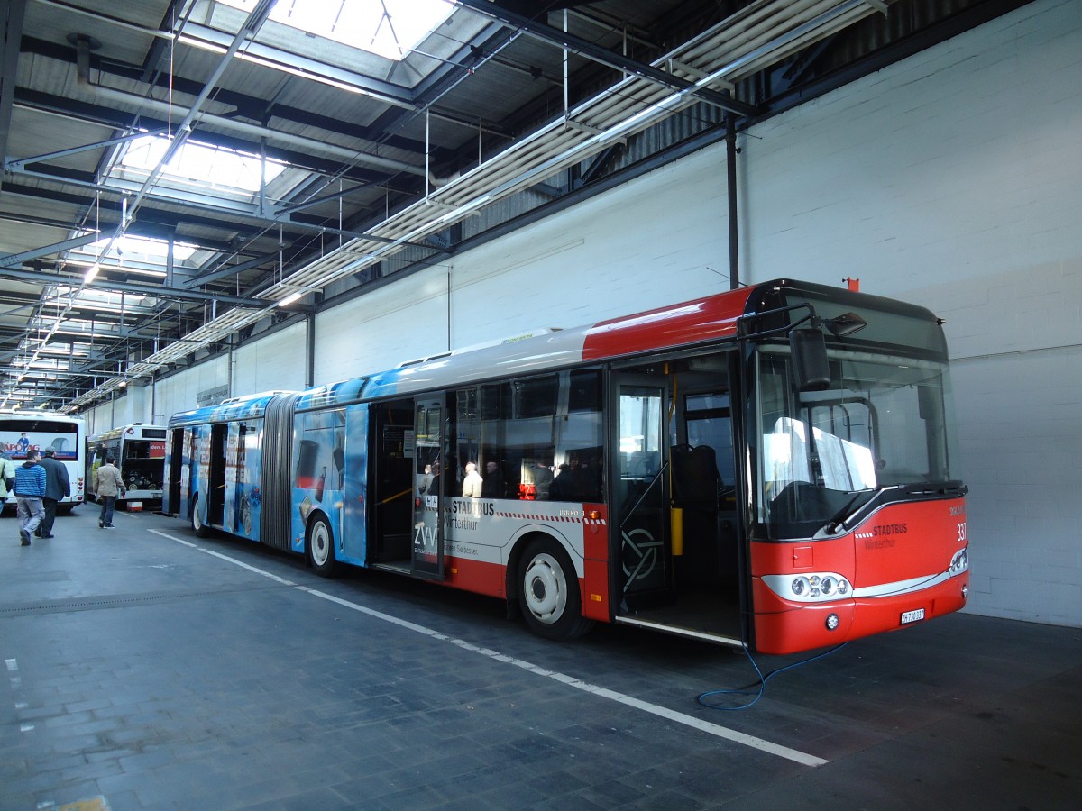 (133'087) - SW Winterthur - Nr. 337/ZH 730'337 - Solaris am 20. M�rz 2011 in Winterthur, Depot Gr�zefeld