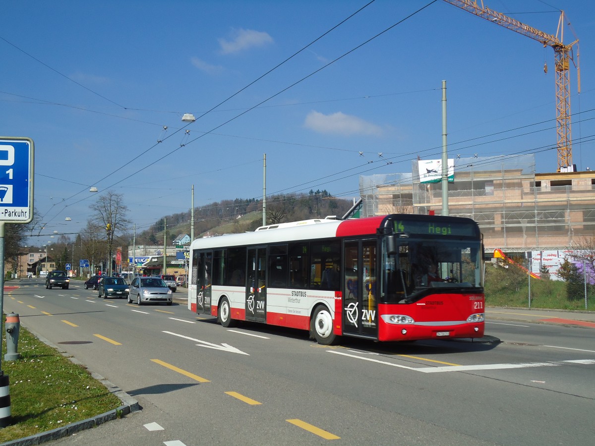 (133'131) - SW Winterthur - Nr. 211/ZH 730'211 - Solaris am 20. M�rz 2011 in Winterthur, Eishalle