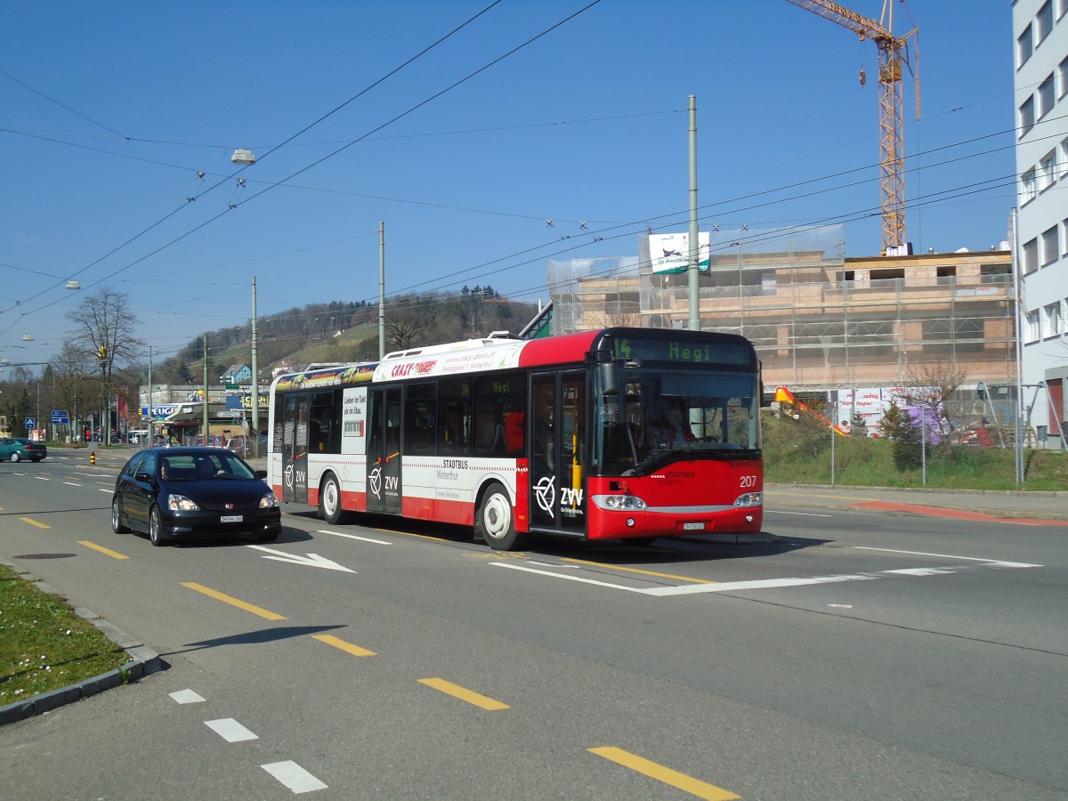 (133'136) - SW Winterthur - Nr. 207/ZH 730'207 - Solaris am 20. M�rz 2011 in Winterthur, Eishalle