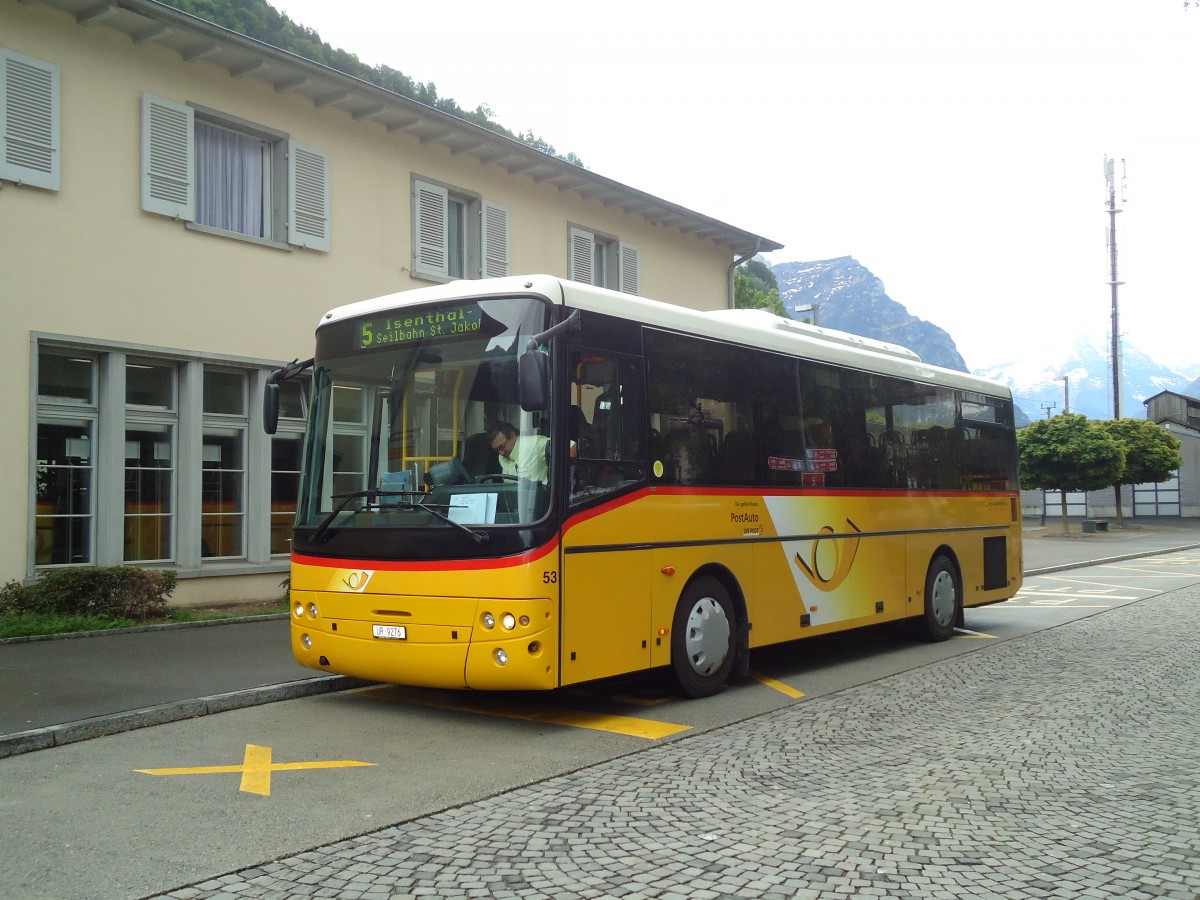 (133'587) - AAGU Altdorf - Nr. 53/UR 9276 - Cacciamali am 14. Mai 2011 beim Bahnhof Fl�elen