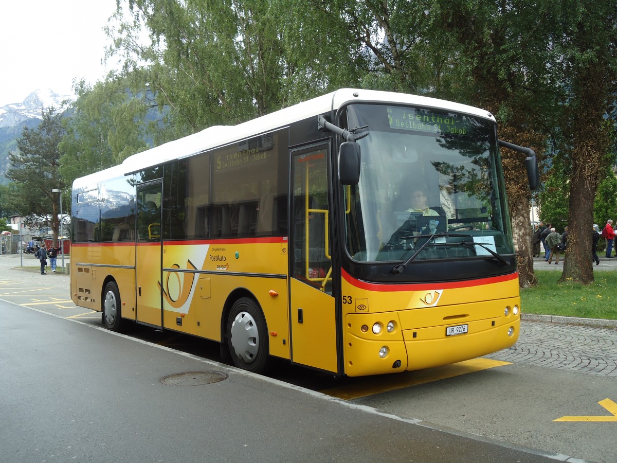 (133'588) - AAGU Altdorf - Nr. 53/UR 9276 - Cacciamali am 14. Mai 2011 beim Bahnhof Fl�elen